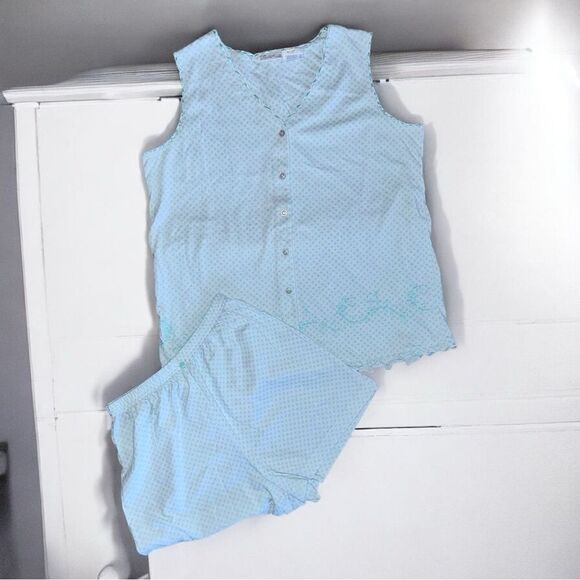 Secret Treasures Sleepwear l 2-piece PJ Short Set l Button down l L l EUC - Picture 3 of 9